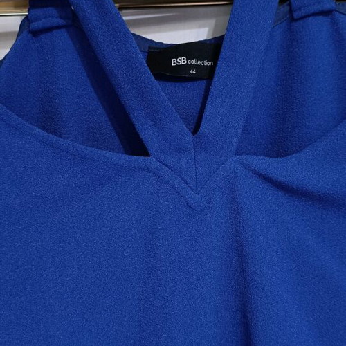 BSB blouse blue XL like new with shoulder design