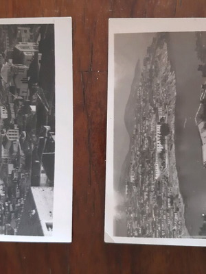 Δύο καρτ ποσταλ Καβάλας μεταχειρισμένες, δεκαετία 1930