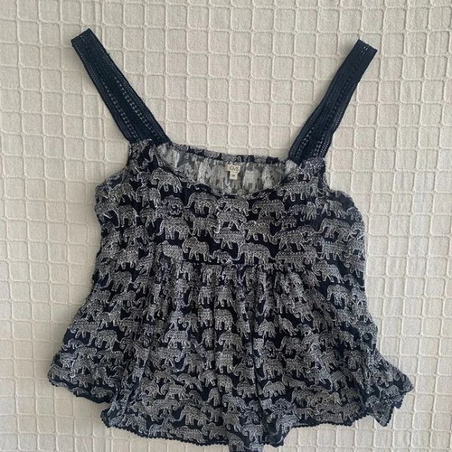 Ovs Fashion blouse used, size M, black and white, longer front
