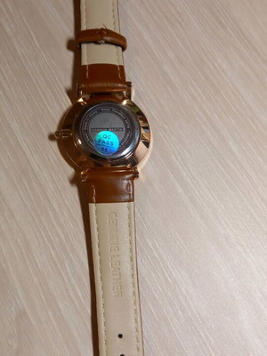 Watch with brown strap like new