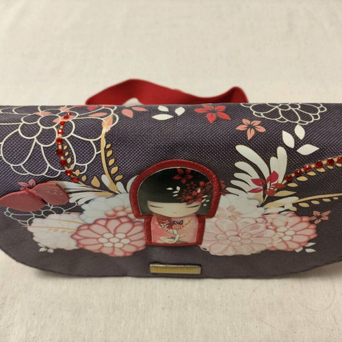 Kimmidol Shoulder Bag like new, gray and red