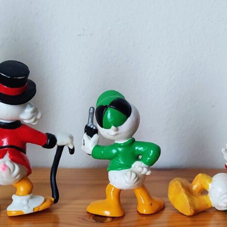 Disney DuckTales Bullyland figurines vintage set used, 8 pcs