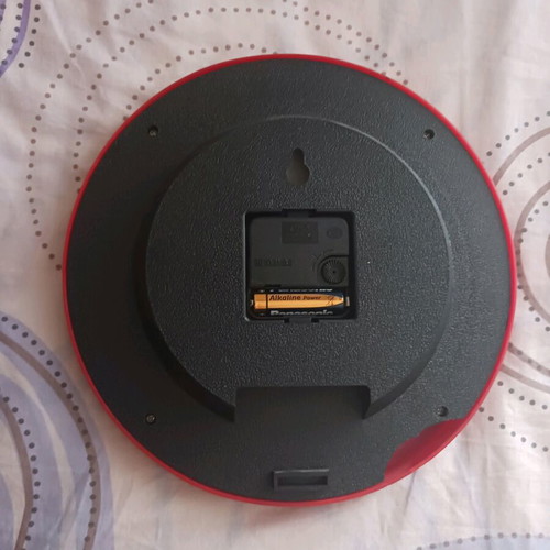 Mickey Mouse wall clock like new, analog, red-blue colors