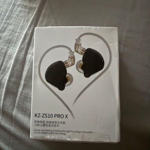 KZ KS10 Pro X earbuds like new with extra ear tips and 3.5mm jack
