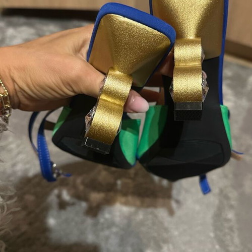 Pumps new size 39 blue and green