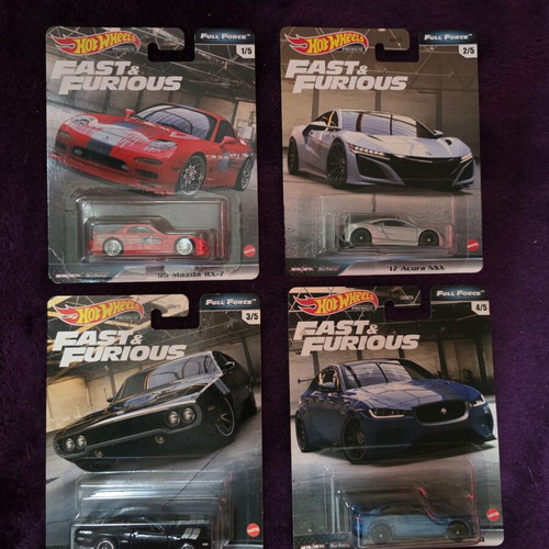 Hot Wheels Premium Fast and Furious Full Force 2020 4 Pieces