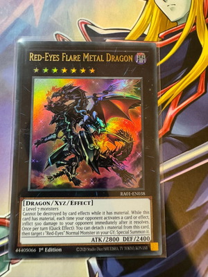 Red Eyes Flare Metal Dragon κάρτα Yu-Gi-Oh! καινούργια, ultra rare