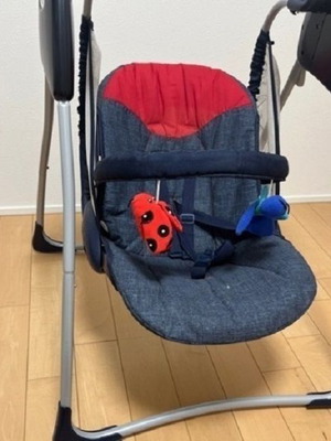 Graco folding baby swing used with adjustable rocking