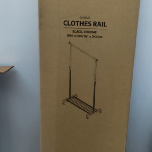 Wheeled clothes rack