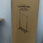 Wheeled clothes rack