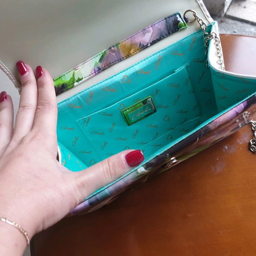Axel bag new hand-held patent leather with chain strap