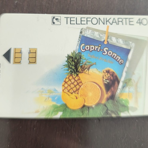 German phone card used