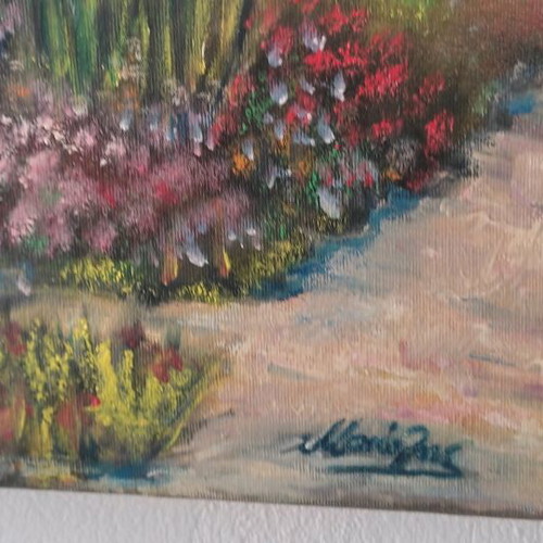Acrylic embossed painting 55x45 cm like new