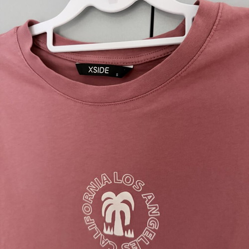 Short-sleeve T-shirt, red pink, size S