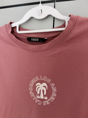 Short-sleeve T-shirt, red pink, size S