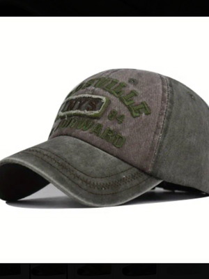 Baseball hat new with embroidered letters, 100% cotton