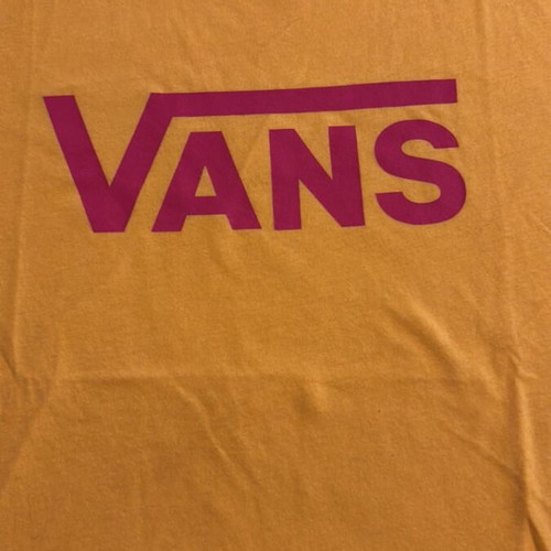 Vans kids yellow T-shirt used, size 10-12 years