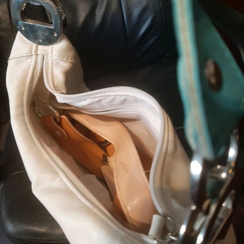 Shoulder bag like new with 3 looks, multicolor