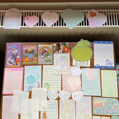 Letters used, pack from the 90s decade