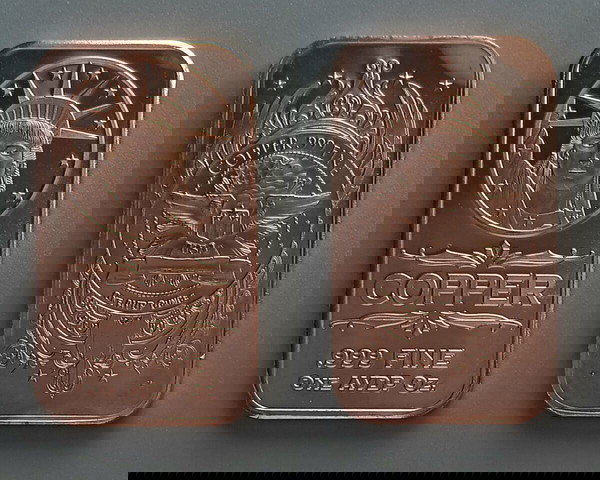 Χάλκινη μπάρα 1 oz Liberty Head