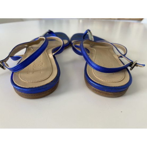 Alexander McQueen sandals used, blue, size 38