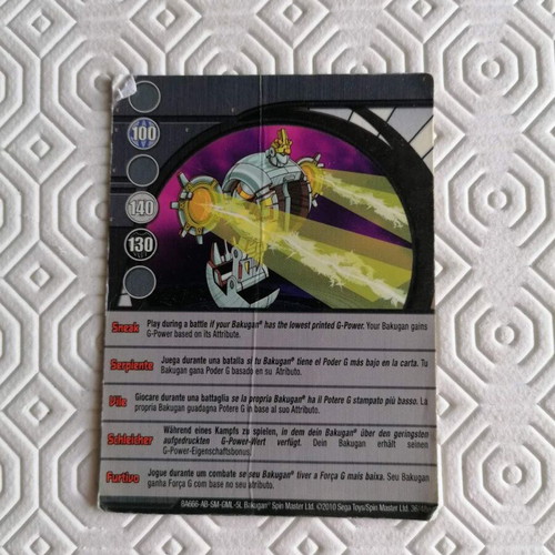 Bakugan Ability Cards used