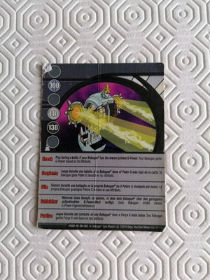 Bakugan Ability Cards used