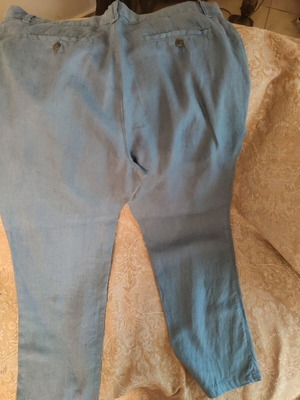 Henry Cottons men's pants blue linen like new, size L