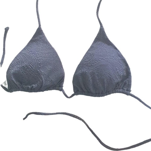 Mango bikini top grey/khaki with embossed effect, like new