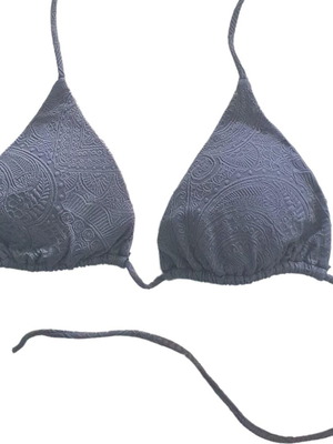 Mango bikini top γκρι/χακί με ανάγλυφο εφέ, like new