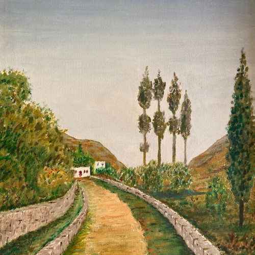 Oil painting used unsigned artwork