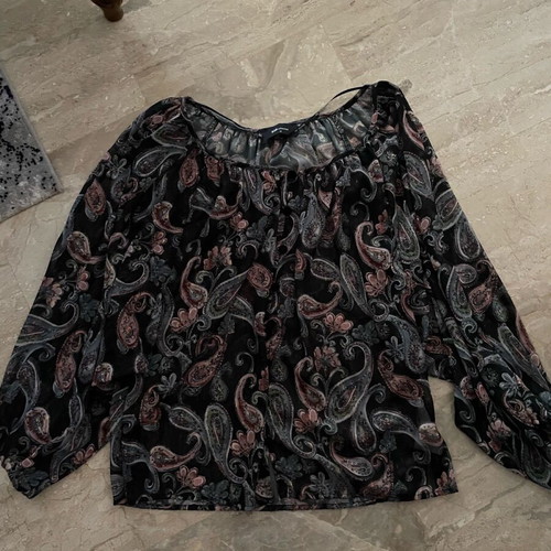 Bsb blouse semi-transparent with loose sleeves size 42 like new