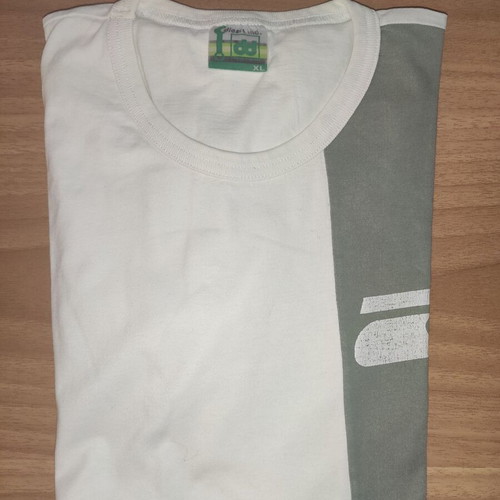 Diesel vintage men's T-shirt XL white with olive and gray color block used