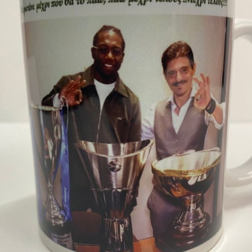 Panathinaikos Mug with Kendrick Nunn and Dimitris Giannakopoulos new