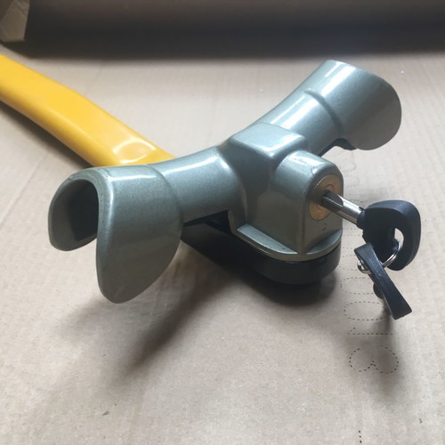Car steering wheel lock new with vinyl coating