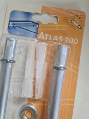 Βάσεις ραφιού Atlas 200 νέες, μεταλλικές δύο τεμάχια