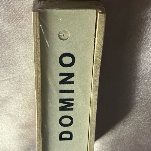Domino game new in wooden box, classic board game