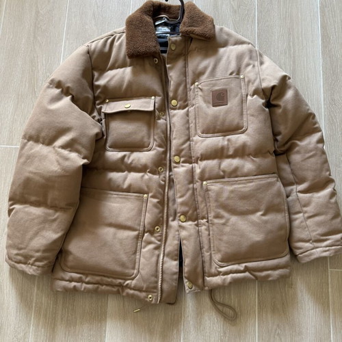 Carhartt Railer jacket, beige and brown, size M