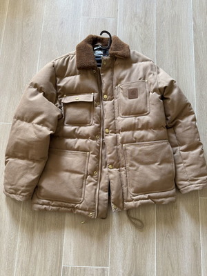 Carhartt Railer jacket, beige and brown, size M