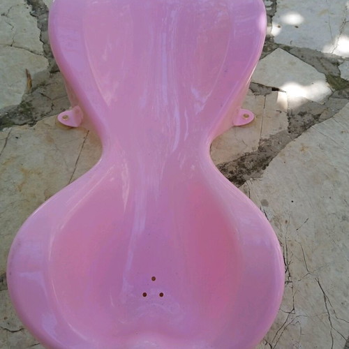 Baby bath tub used, plastic with suction cups