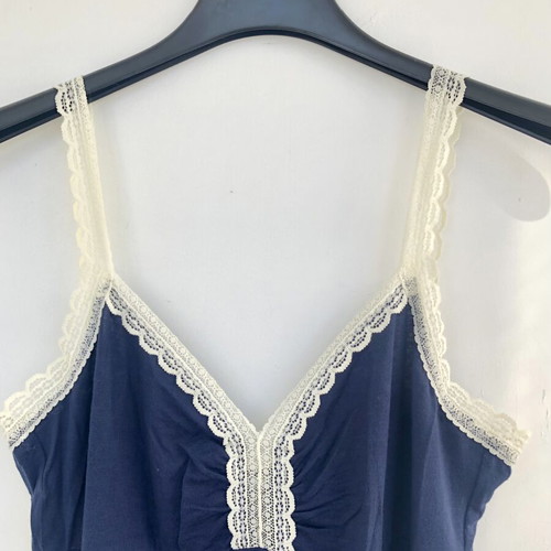 Midi Nightgown OVS Blue with Lace Straps New