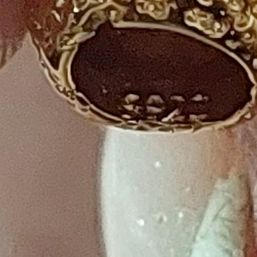 Charm heart with arrow new, gold hammered A.L.E.