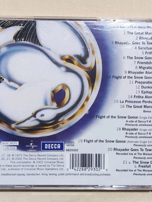 Camel Music Inspired By The Snow Goose CD like new