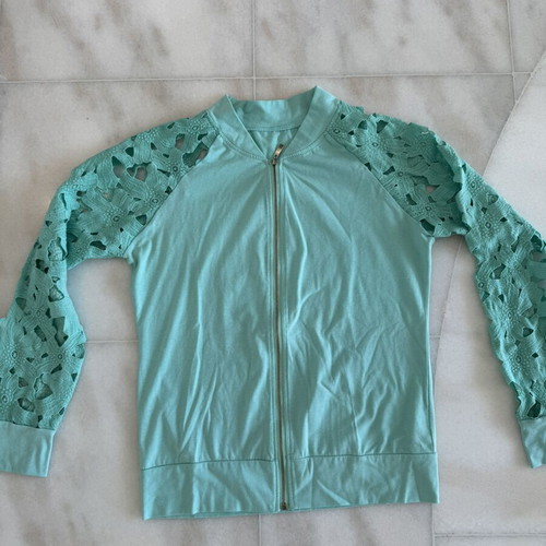 Iso turquoise jacket and top set, large