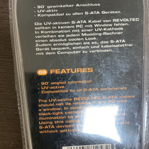 Revoltec SATA cable angled 1 m new