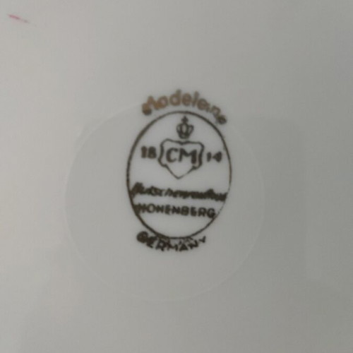 Plate 65 years old German origin handmade new