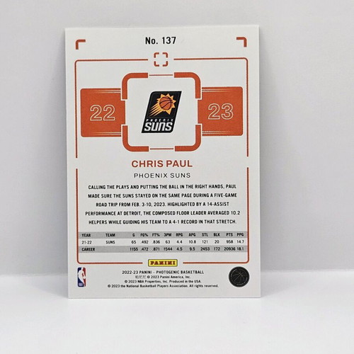 Panini Photogenic Chris Paul card like new