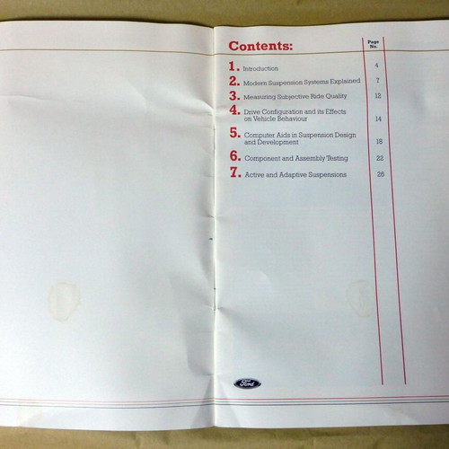 Vehicle Dynamics book used from Ford