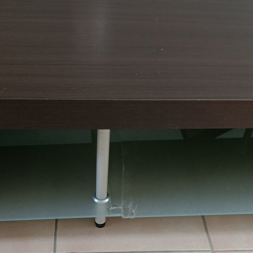 Index TV stand with two drawers, wood effect