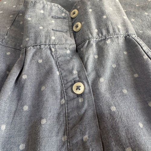 Oxford Company shirt XL blue indigo polka dot like new